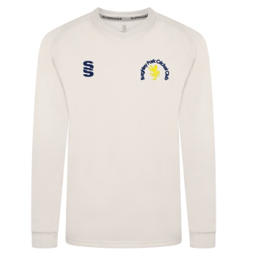 BURGHLEY PARK CC Blast Long Sleeve Cricket Sweater