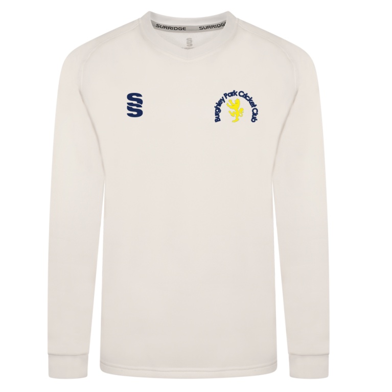 BURGHLEY PARK CC Blast Long Sleeve Cricket Sweater